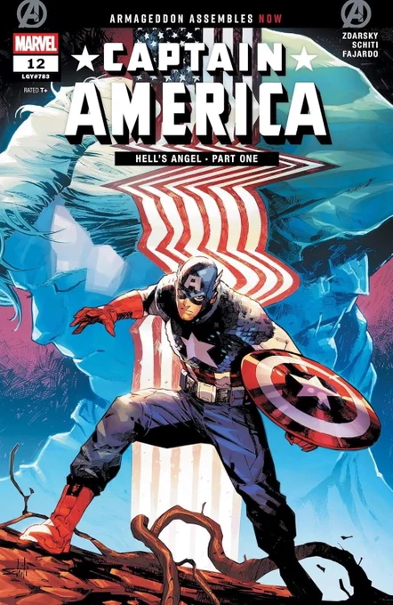 • 'Captain America' (2025) #12.

///

Written by Chip Zdarsky.
Art and Cover by Valerio Schiti.
Colors (Art and Cover) by Romulo Fajardo Jr.