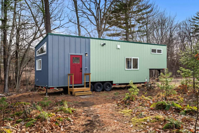 The Knoll boho 390 sq ft gooseneck tiny house by Backcountry Tiny Homes