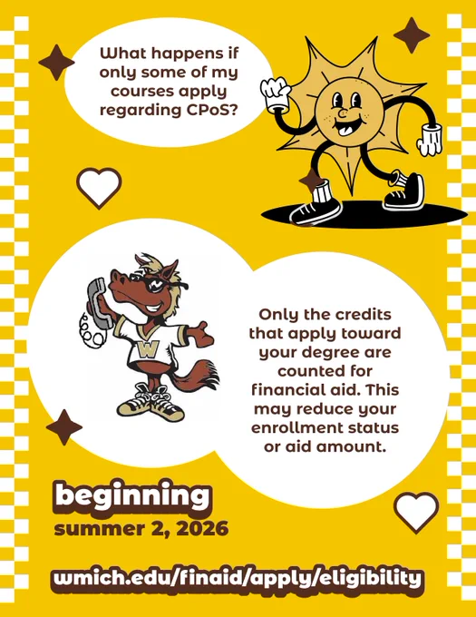 What happens if only some of my courses apply regarding CPoS?