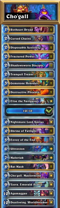 the image shows the deck "Cho'gall" by Leolph