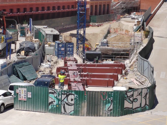 Obras Atocha Plaza Embarcadero falso túnel