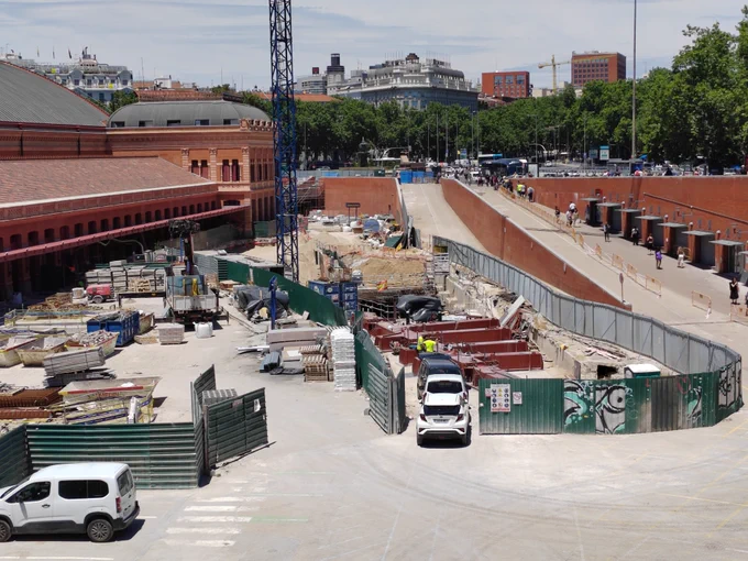 Obras Atocha Plaza Embarcadero falso túnel
