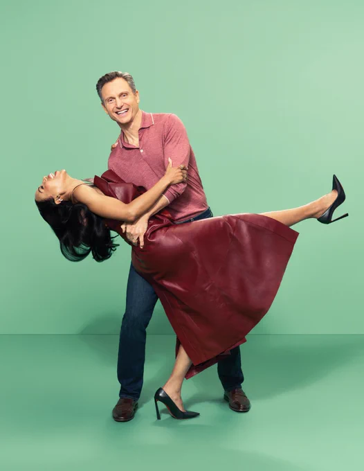 Kerry Washington and Tony Goldwyn in a photoshoot.