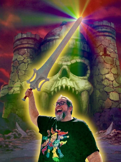 Paul wields the Sword of Power!