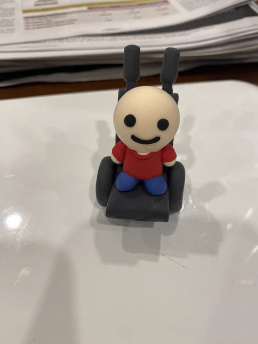 He is supposed to be short but I made him almost as tall as chocolate man