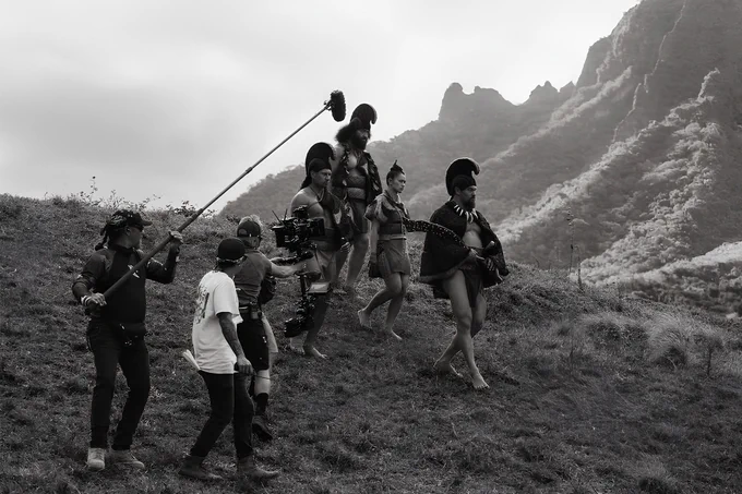Picture of Tom Visser on the set of Chief of War