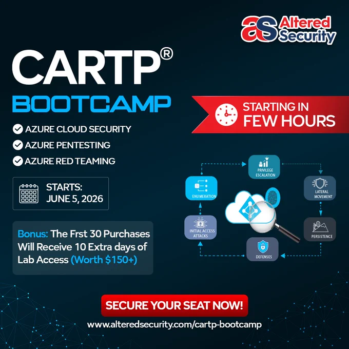 CARTP Bootcamp starts today