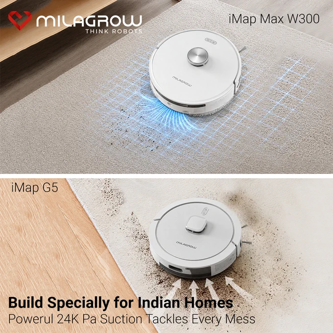 Designed specially for Indian homes, iMap Max W300 delivers powerful 24KPa suction to tackle dust, dirt, and every mess with ease for spotless everyday cleaning.
Shop Now: https://zurl.co/tHrOI