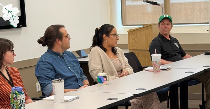 panel discussion in a classroom