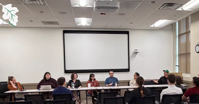 panel discussion in a classroom