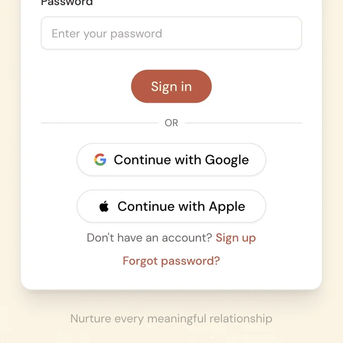 Sign in with Google