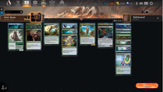 About
Name Simic Ramp

Deck
5 Forest
5 Island
4 Botanical Sanctum
1 Ba Sing Se
4 Breeding Pool
4 Aetherize
1 Restless Vinestalk
2 Doppelgang
3 Three Steps Ahead
4 Ancient Cornucopia
1 Koma, World-Eater
3 Sab-Sunen, Luxa Embodied
4 Willowrush Verge
1 Mistrise Village
4 Extinguisher Battleship
4 Lessons from Life
4 Studious First-Year
3 Applied Geometry
3 Quandrix Charm