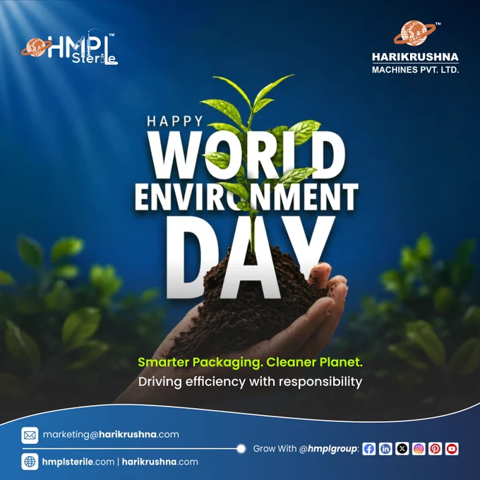 Smarter Packaging. Cleaner Planet. 💚

This World Environment Day, we are reminded that sustainability begins long before a product reaches the consumer.

It starts with smarter processes, efficient systems, and responsible engineering decisions that help reduce waste and optimise resources.

At HMPL, we believe the future of manufacturing is not just about producing more. It is about producing better.

Through advanced liquid processing and packaging solutions, we help industries improve efficiency while advancing toward more sustainable manufacturing practices.

Engineering Progress with Responsibility 🌱
Committed to a Greener Tomorrow 🌍

#WorldEnvironmentDay #HMPL #HarikrushnaMachines #SustainableInnovation #GreenManufacturing #EcoFriendly #PackagingSolutions #ResponsibleEngineering #GoGreen #Sustainability #HMPLSterile