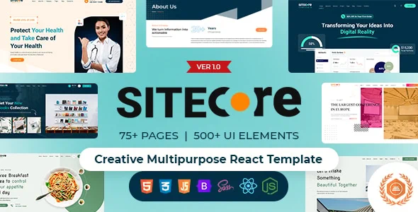Build stunning business, startup, agency, portfolio, SaaS, and corporate websites quickly using Sitecore. Designed with modern UI/UX trends, reusable React components, responsive layouts, and premium shortcodes.