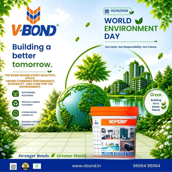 🌱 Building sustainably today means preserving tomorrow. At VBond, we're committed to creating solutions that strengthen structures while supporting a greener planet.