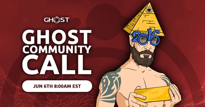 🚀 GHOST Community Call - Q2 2026!

📅 JUN 6TH | 🕗 8AM EST
🔗 Join live: https://ghostchain.io/call

• ghostDAO
• GHOST Connect
• GHOST Lite

😎 All web3 enthusiasts welcome!