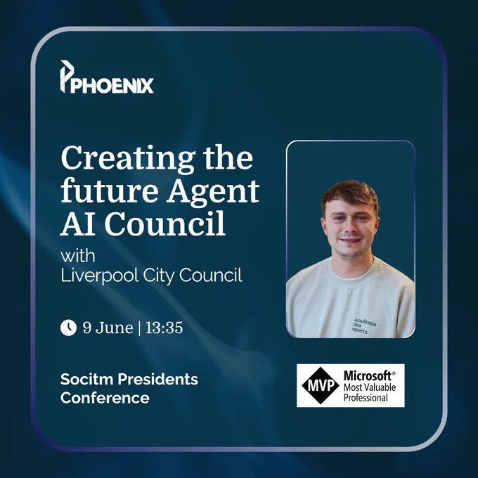 Details of Lewis' speaking slot at Socitm - Creating the future Agent AI Council with liverpool city council