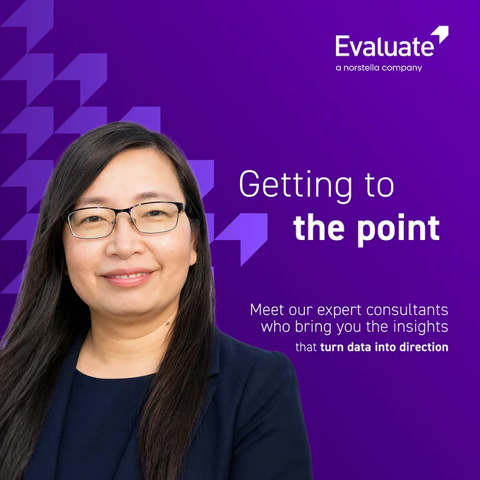A professional consultant in a business suit with text overlay about expert insights. The mood is professional and welcoming.