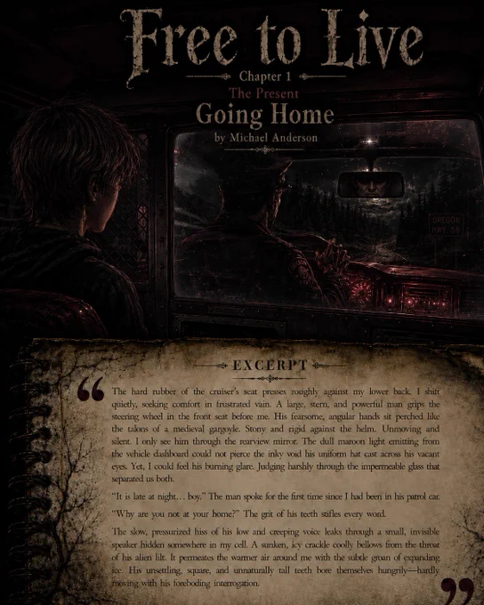The writing in this book is my own, original creative work. The excerpt poster design was created by a GPT generator.