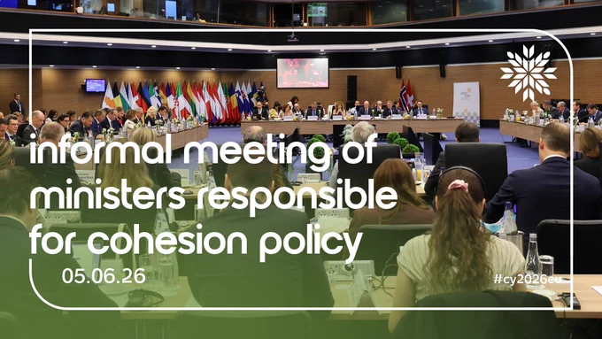 📍Lefkosia ~ Informal meeting of EU Ministers responsible for Cohesion Policy underway

Finance Minister Mr Makis Keravnos chairs discussions on: 
🔹the “Right to Stay”  
🔹the challenges faced by island regions, in light of the forthcoming EU Strategy for Islands

#CY2026EU 🇨🇾🇪🇺