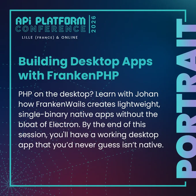 PHP on the desktop? Learn with Johan how FrankenWails creates lightweight, single-binary native apps without the bloat of Electron. By the end of this session, you'll have a working desktop app that you'd never guess isn't native.