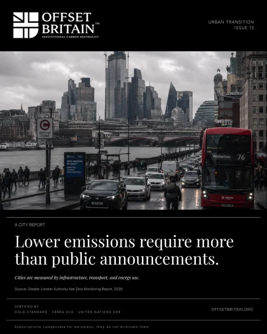 🌍 Net Zero isn't achieved through announcements. It's achieved through action.
Cities aren't measured by promises; they're measured by infrastructure, transport, energy efficiency, and measurable carbon reduction.
At Offset Britain, we believe accountability drives meaningful change and verified results build lasting credibility.
✅ Carbon Neutrality
✅ Net Zero Strategy
✅ Verified Carbon Offsetting
✅ Measurable Sustainability Progress

Learn more:
🌐 www.OFFSETBRITAIN.ORG

#NetZero #CarbonNeutral #Sustainability #ClimateAction #ESG #CarbonOffsetting #GreenBusiness #SustainableCities #ClimateLeadership #EnvironmentalImpact #EnergyTransition #UrbanSustainability #CarbonReduction #BusinessSustainability #UrbanTransition #ClimateAccountability #VerifiedImpact