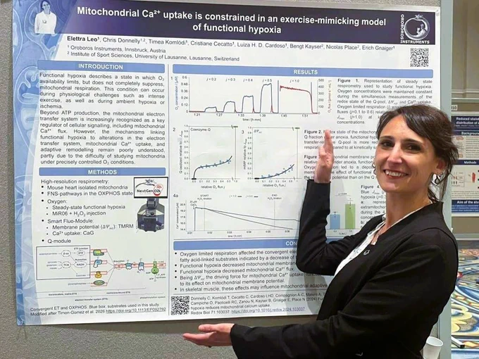 Elettra Leo with her poster at #IBEC