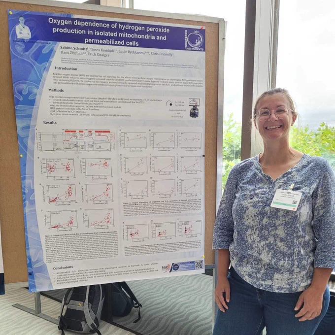 Sabine Schmitt with her poster at #SFRR-E