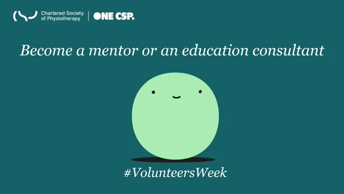Teal graphic with a cartoon image of a face. There is also the text: ‘Become a mentor or an education consultant’. 