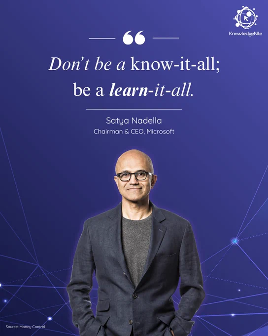 Quote by Satya Nadella
