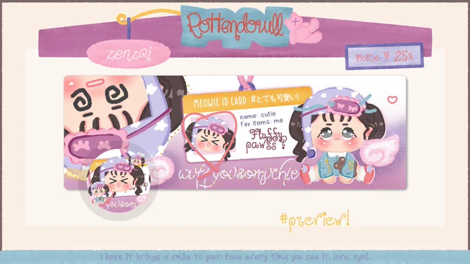 🍧 format layout chibi, code :: zenzai
🍩 layout no. 2

nama: 
username: 
backup (optional): 
order untuk layout x/wabis/keduanya:

🍰 replace text ꔛ

meowie id card: 
# とても可愛い!:
hi, i’m cutie..:
i luv meoww: 
fluffy pawss?:
wuffyousomuchie:

additional request::

🧃 free retext
🧃 free recolor
🧃 resize wabis  3.OOO
🧃 layout only 25.OOO 
🧃 bundle layout x & layout wabis 4O.OOO