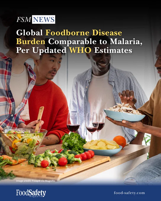 Global Foodborne Disease Burden Comparable to Malaria, Per Updated WHO Estimates