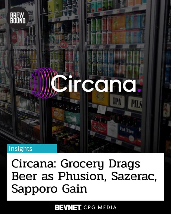 Phusion Projects, Sazerac and Sapporo Show Momentum Among Top 25 Vendors in Circana Monthly Report; Grocery Drags Category