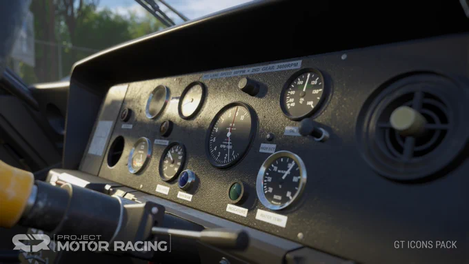 Ford Capri RS3100 as rendered in the sim Project Motor Racing 