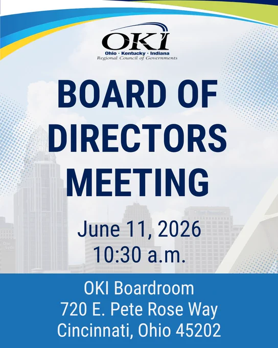 Board of Directors meeting, Thursday, June 11, 2026 10:30 a.m.

Sawyer Point Building Boardroom, 720 E Pete Rose way, 4th Floor, Cincinnati Ohio 45202