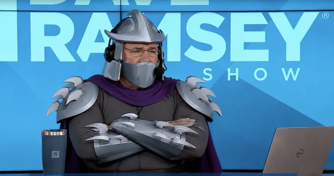 Dave Ramsey as the shredder