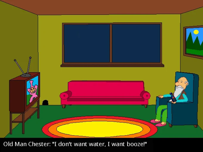 Escape from the Retirement Home: Old Man Chester as usual