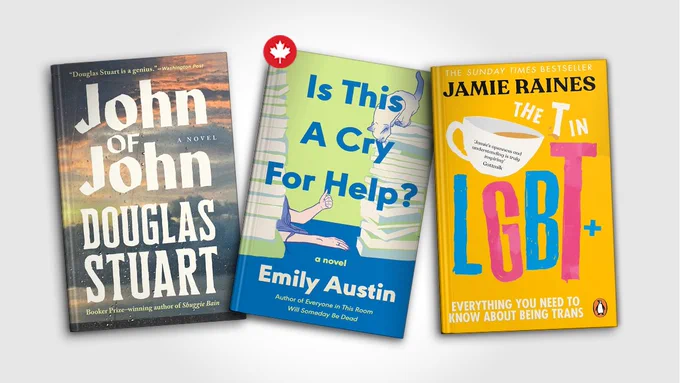 Covers of John of John, Is This a Cry for Help? and The T in LGBT.