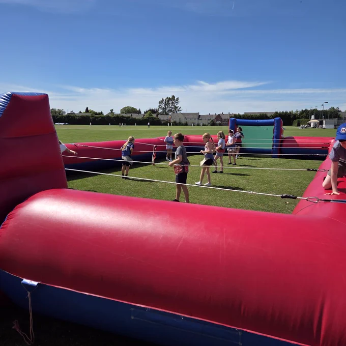 CSWFC inflatable table football.