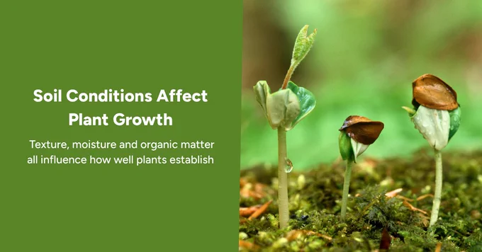 maple seedlings growing in mossy soil