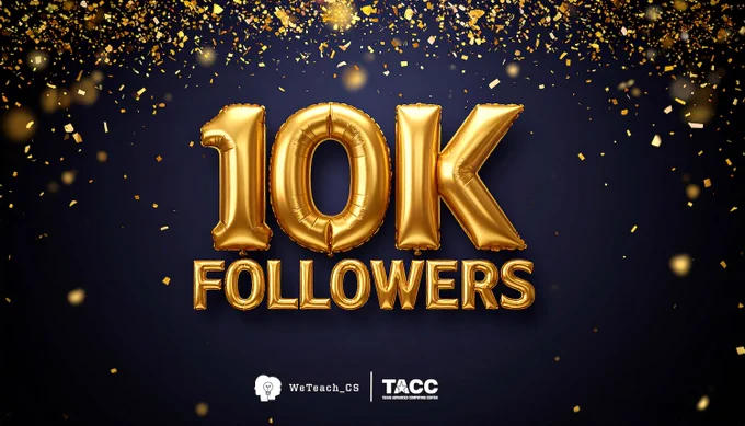 Confetti falls from the top of the image. "10K FOLLOWERS" is seen in the middle of the photo.
