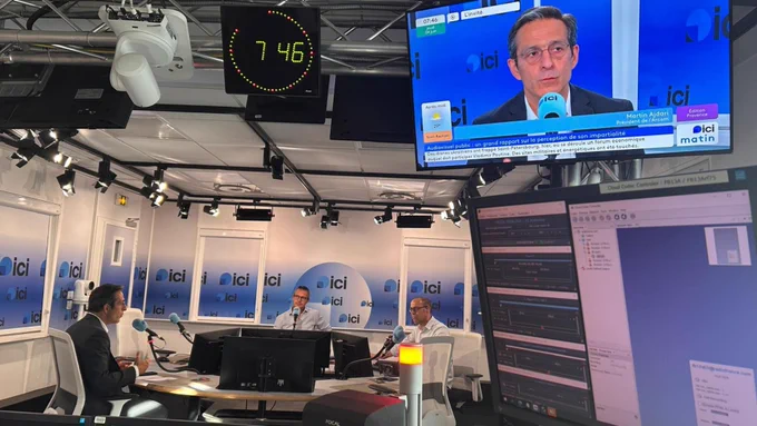 Martin Ajdari, président de l'Arcom, sur le plateau d'ICI Provence