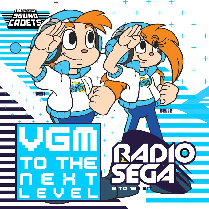 Our (Pansexual) Sound Cadet mascots of RadioSEGA - Desi (left) & Belle (right)