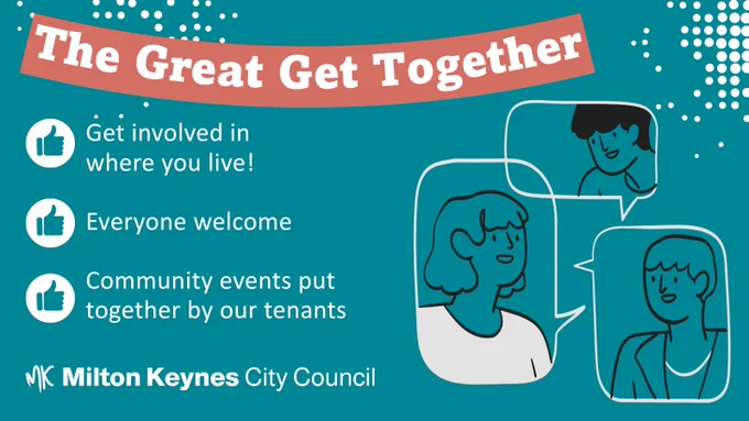 The Great Get Together

Get involved in where you live!

Everyone welcome

Community events put together by our tenants