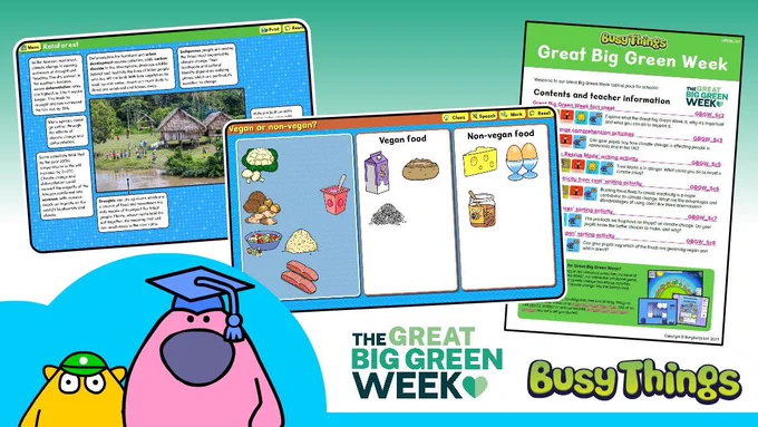 Busy Things' topical pack and activities for Great Big Green Week 