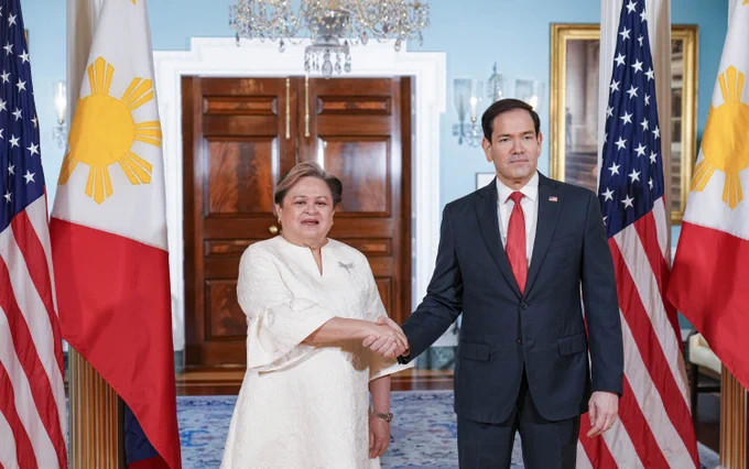 Secretary Marco Rubio meets with Philippine Foreign Secretary Maria Theresa Lazaro at the Department of State in Washington, D.C., June 5, 2026. (Official State Department photo by Freddie Everett)