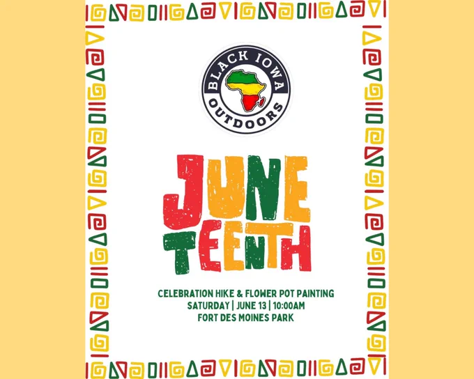 A flyer for the Juneteenth celebration. Details linked in the description.
