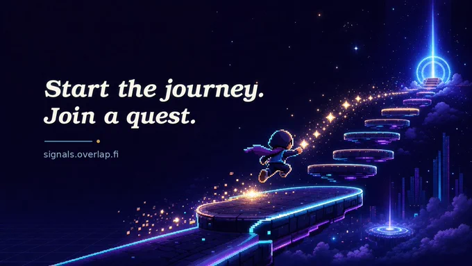 New quests are waiting.

Jump in, complete tasks, collect rewards.

signals.overlap.fi