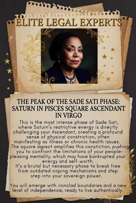 Your Assignment Is To Higher Elite Legal Experts 

You are currently in your peak Sade Sati phase with Saturn sitting directly on top of your Pisces Ascendant, it has physically constricted your vitality and forced a halt to your old life through illness. Saturn's job is to completely bankrupt the "good people" pleasing mentality. It uses isolation and restriction to force you to build ironclad boundaries and step into independent sovereignty.