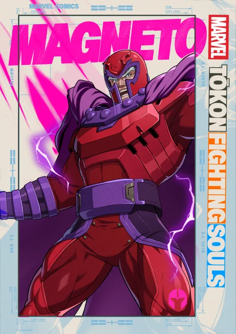 Magneto character poster.